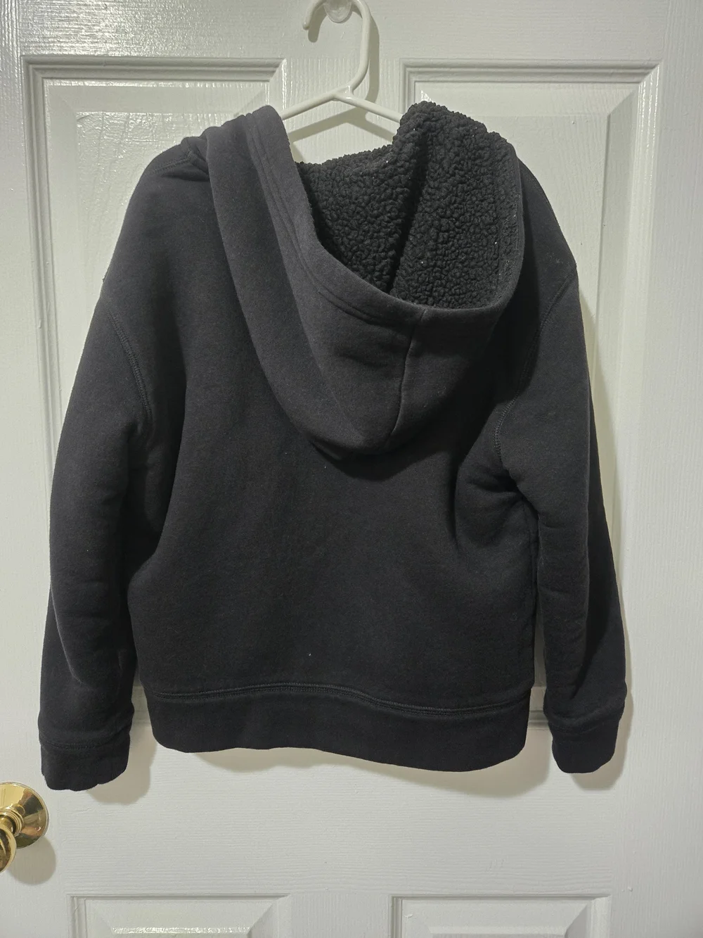 Old Navy Black Hooded Zip-Up Sweatshirt for Kids